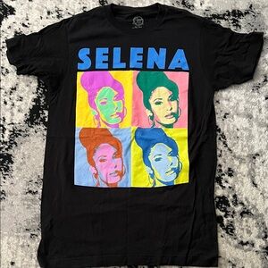 Selena Graphic Black T-Shirt
